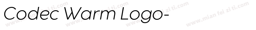 Codec Warm Logo字体转换